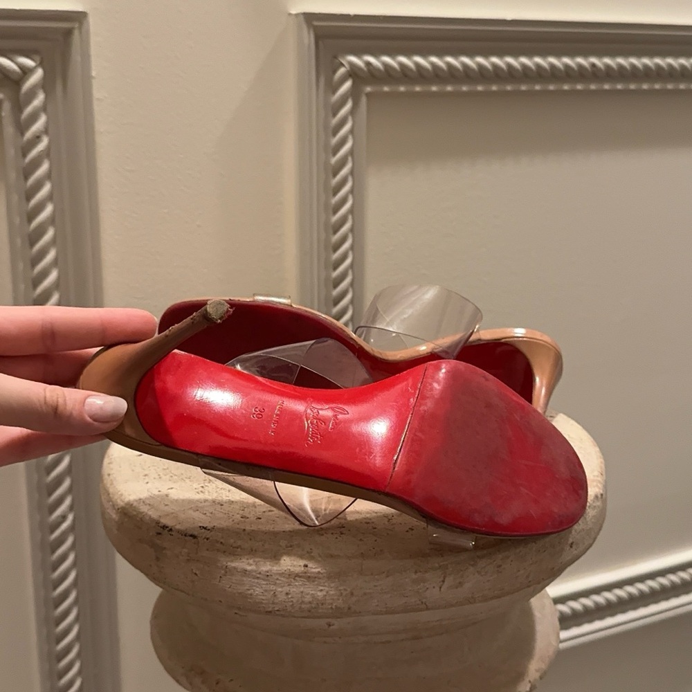 Christian Louboutin Just Nothing 85mm PVC Heel 39 EU AUTHENTIC - Picture 4 of 6